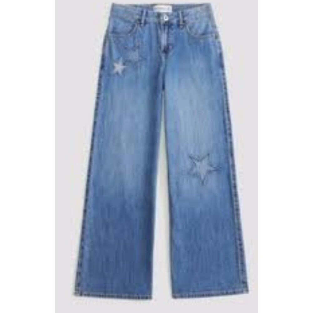 Abercrombie Kids Star Wide Leg Jeans 11/12 SHORT